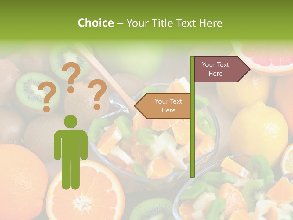 Lightweight Variation Tropical Fruit PowerPoint Template