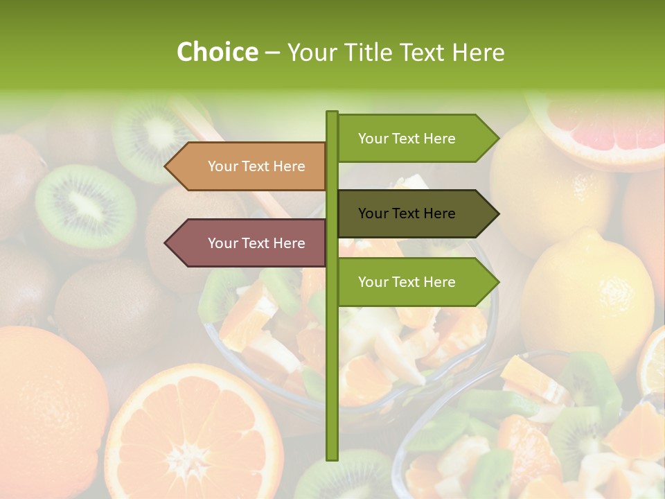 Lightweight Variation Tropical Fruit PowerPoint Template