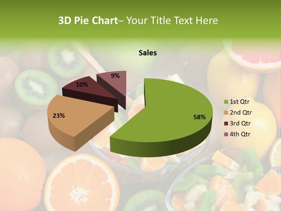 Lightweight Variation Tropical Fruit PowerPoint Template