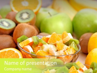 Dessert Multi Colored Orange PowerPoint Template