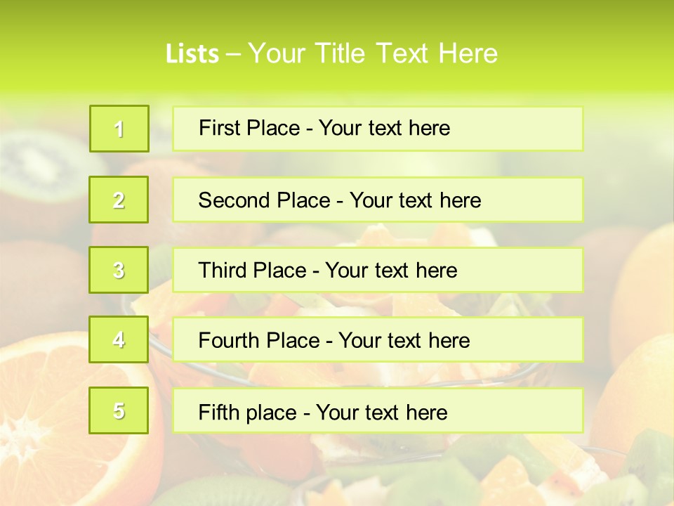 Dessert Multi Colored Orange PowerPoint Template