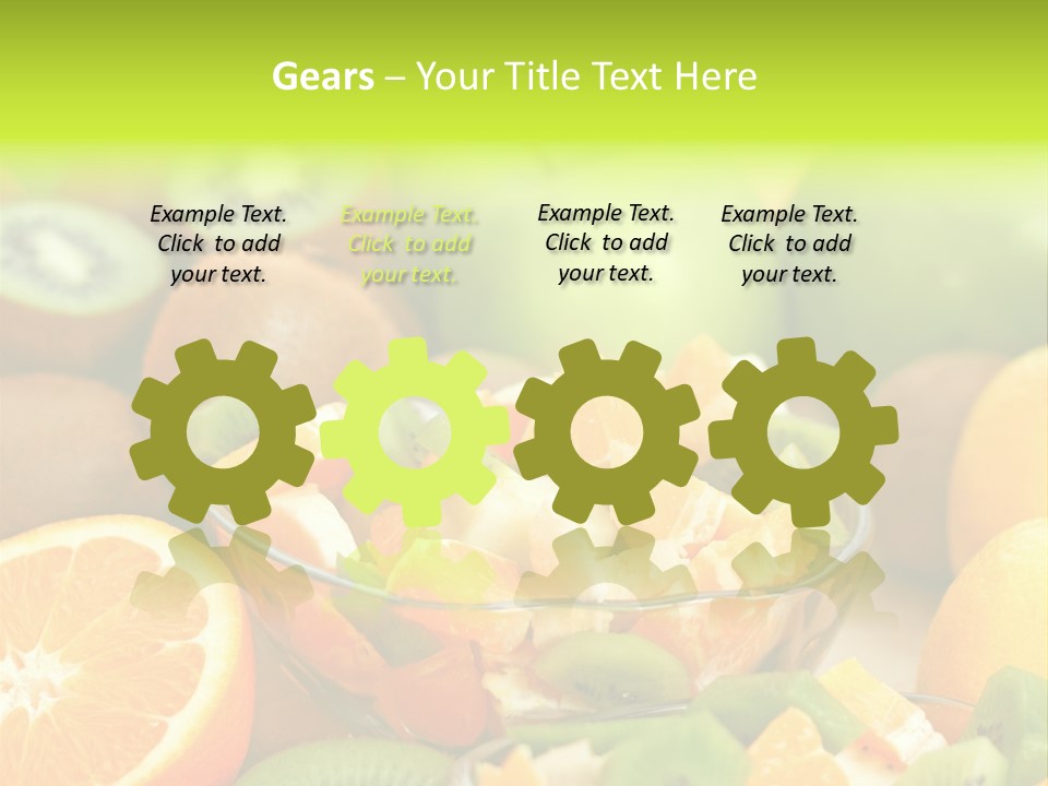 Dessert Multi Colored Orange PowerPoint Template