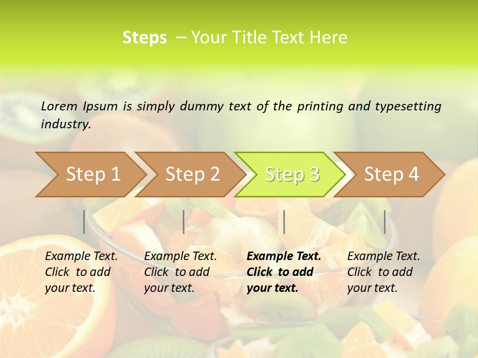 Dessert Multi Colored Orange PowerPoint Template