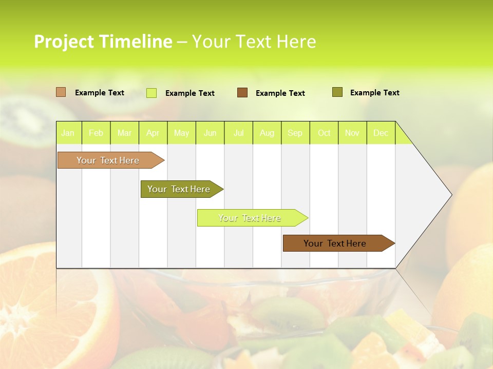 Dessert Multi Colored Orange PowerPoint Template