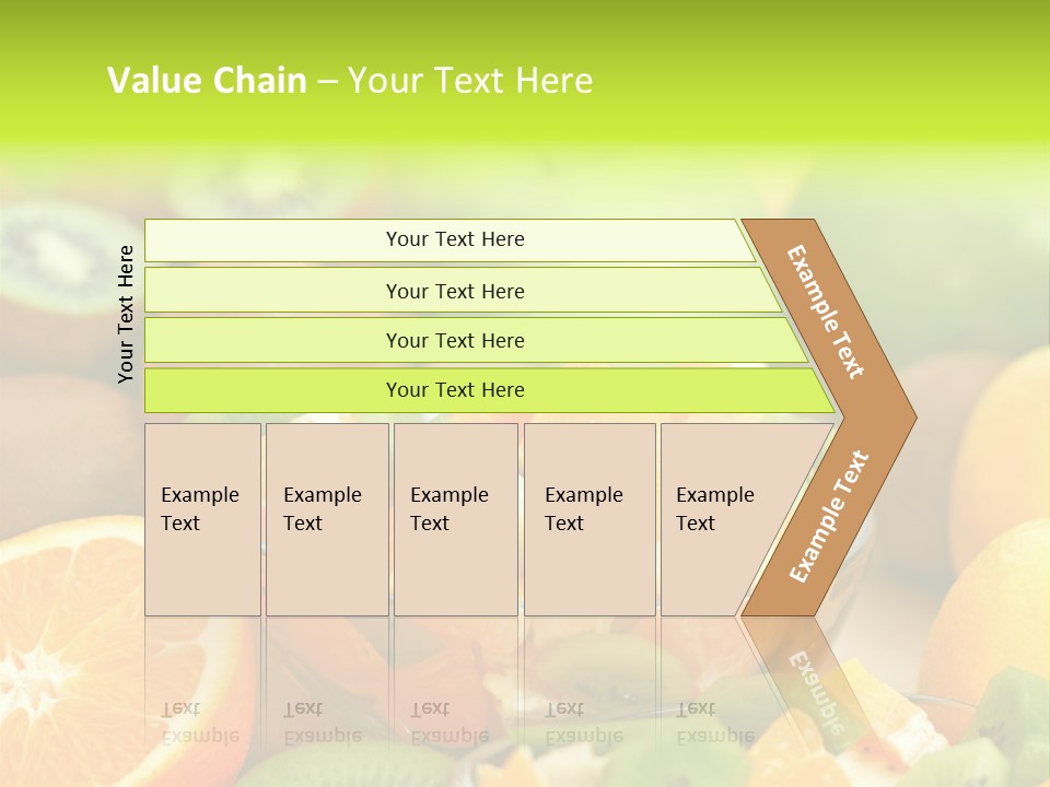 Dessert Multi Colored Orange PowerPoint Template