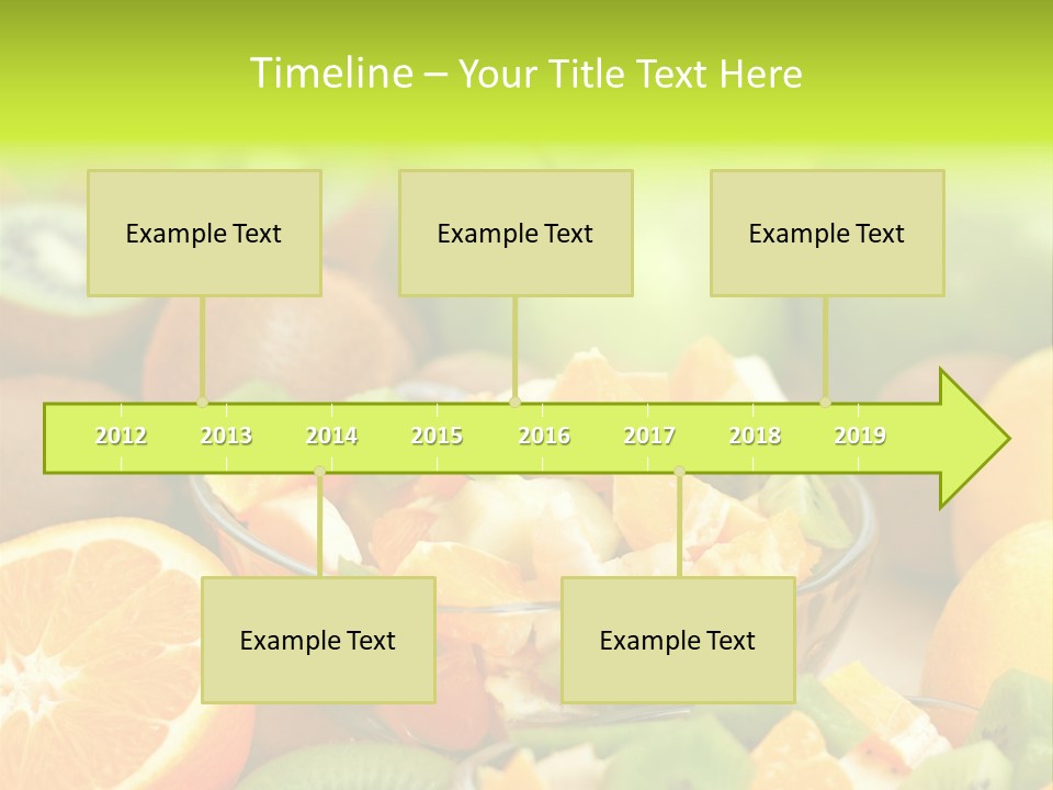 Dessert Multi Colored Orange PowerPoint Template