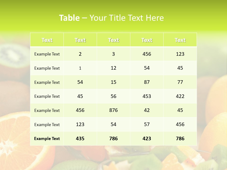 Dessert Multi Colored Orange PowerPoint Template