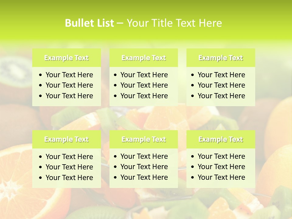 Dessert Multi Colored Orange PowerPoint Template