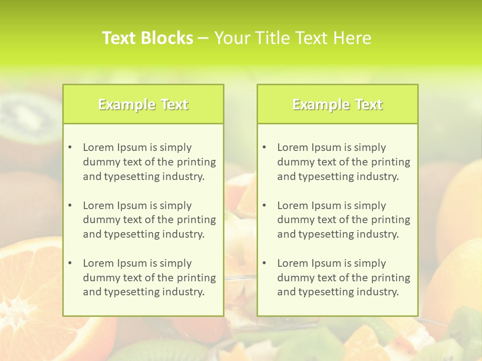 Dessert Multi Colored Orange PowerPoint Template