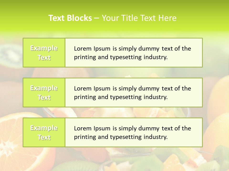 Dessert Multi Colored Orange PowerPoint Template