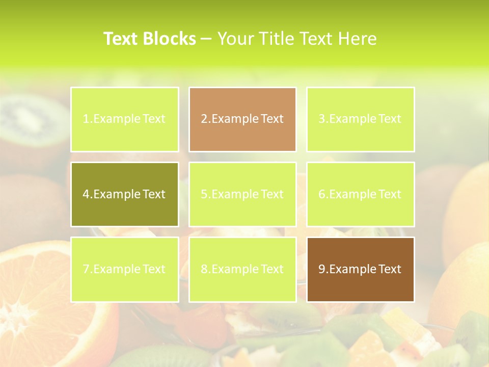 Dessert Multi Colored Orange PowerPoint Template