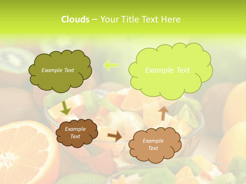 Dessert Multi Colored Orange PowerPoint Template