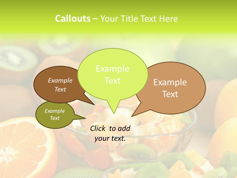 Dessert Multi Colored Orange PowerPoint Template