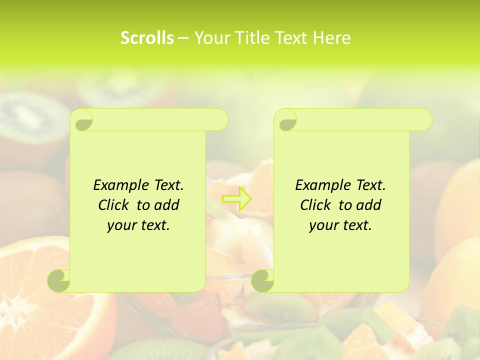 Dessert Multi Colored Orange PowerPoint Template
