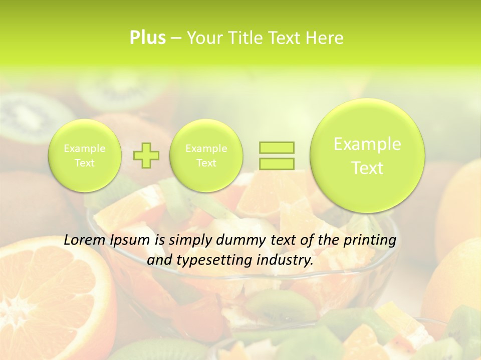 Dessert Multi Colored Orange PowerPoint Template