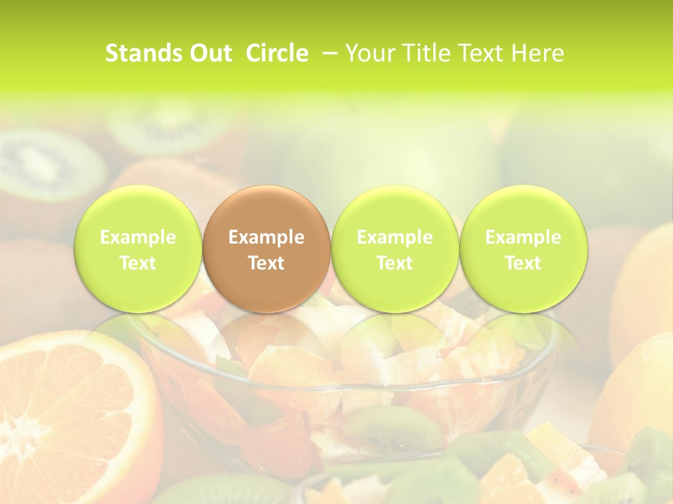 Dessert Multi Colored Orange PowerPoint Template