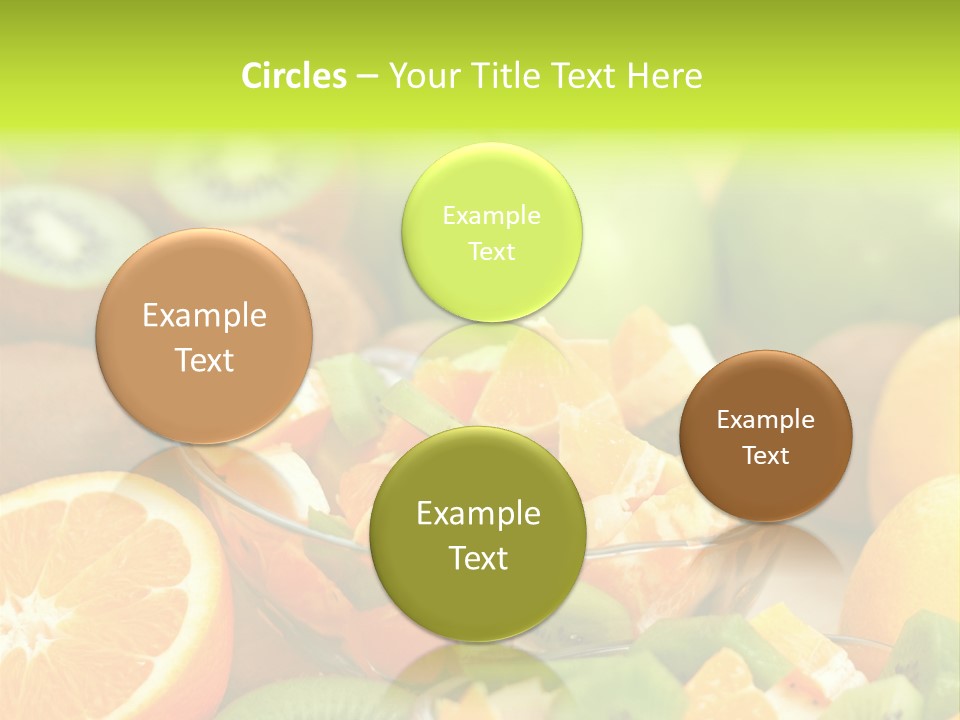 Dessert Multi Colored Orange PowerPoint Template