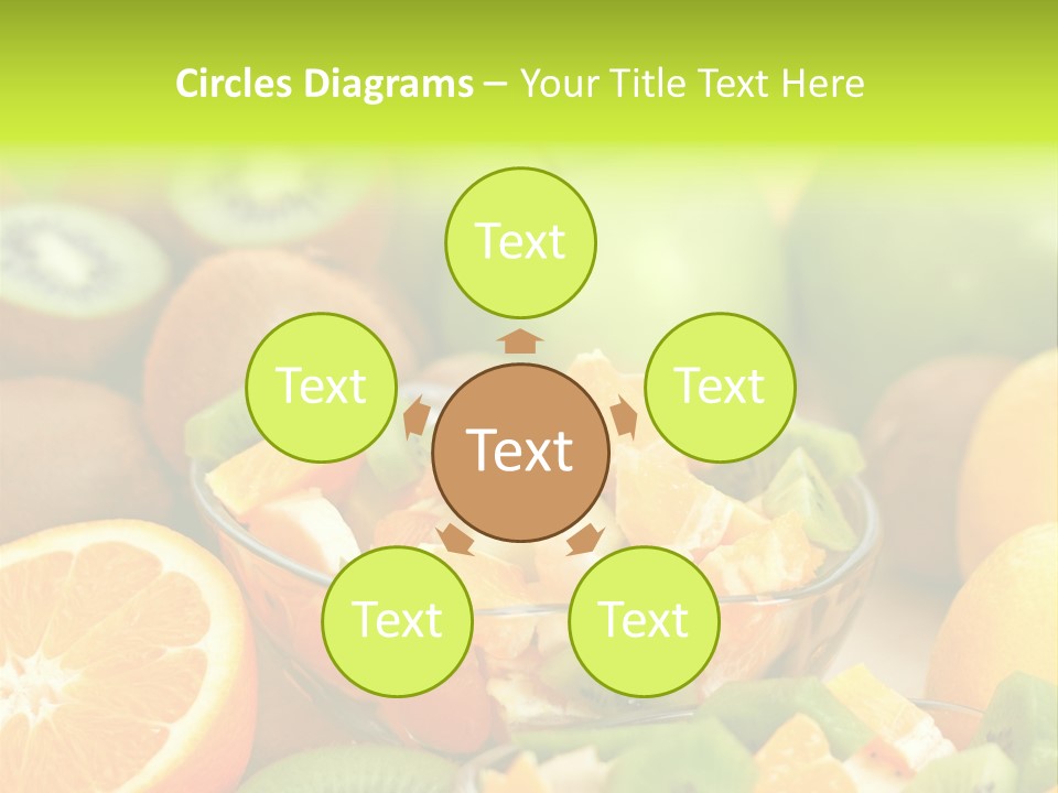 Dessert Multi Colored Orange PowerPoint Template