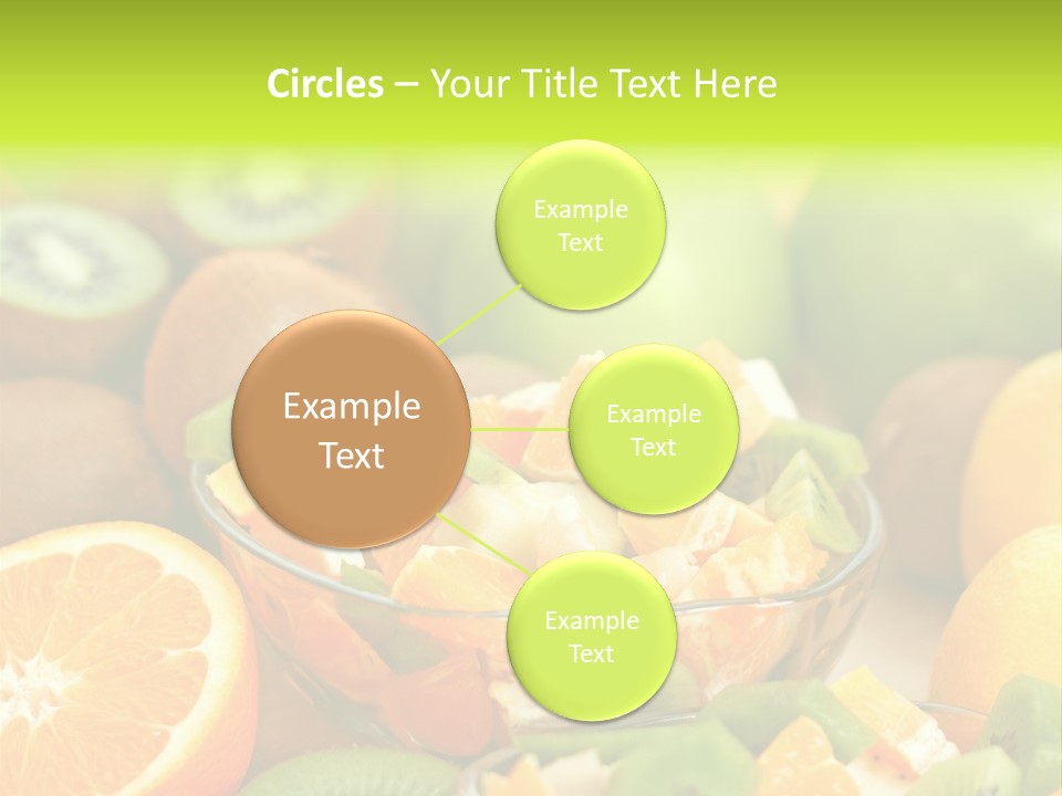 Dessert Multi Colored Orange PowerPoint Template