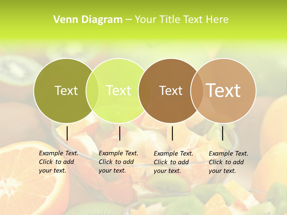 Dessert Multi Colored Orange PowerPoint Template