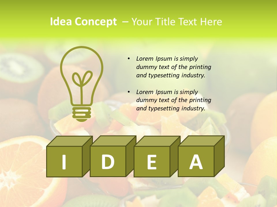 Dessert Multi Colored Orange PowerPoint Template