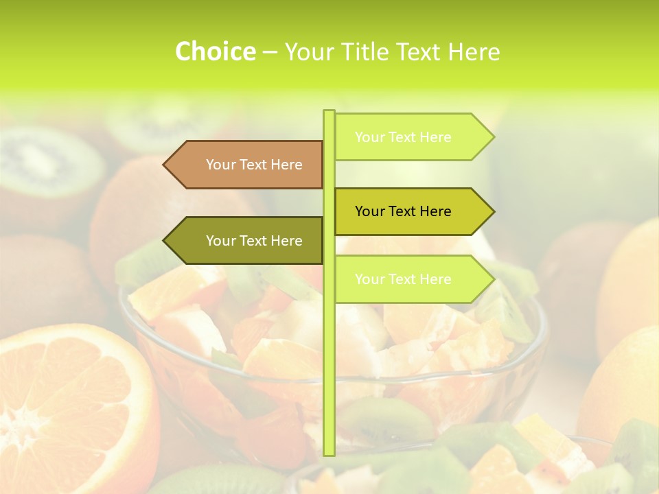 Dessert Multi Colored Orange PowerPoint Template