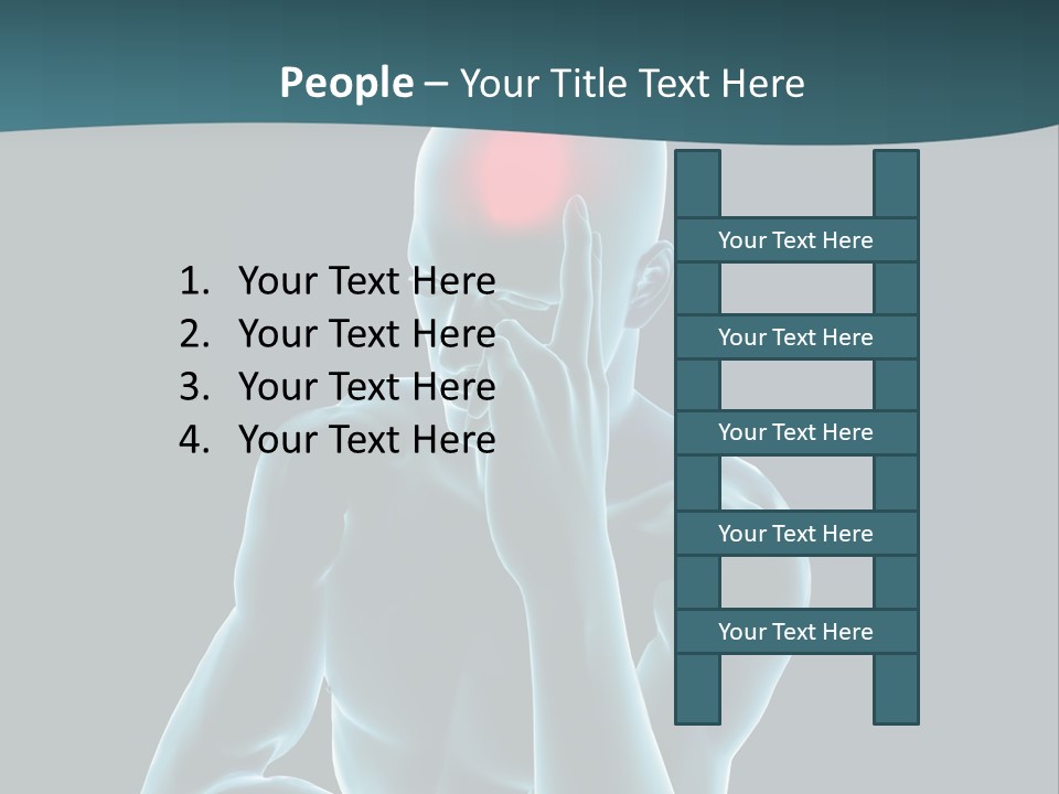 Naked X Ray Male PowerPoint Template