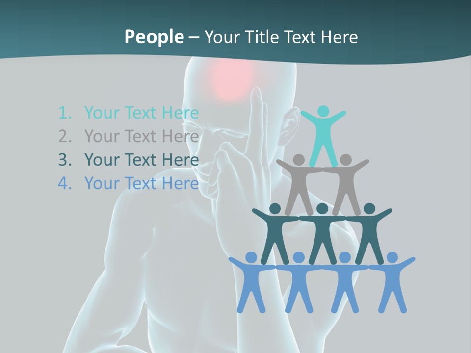 Naked X Ray Male PowerPoint Template