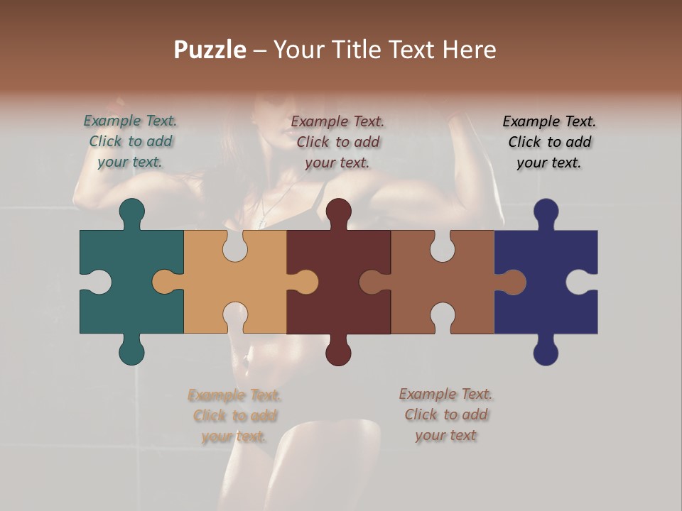 Dark Young Training PowerPoint Template