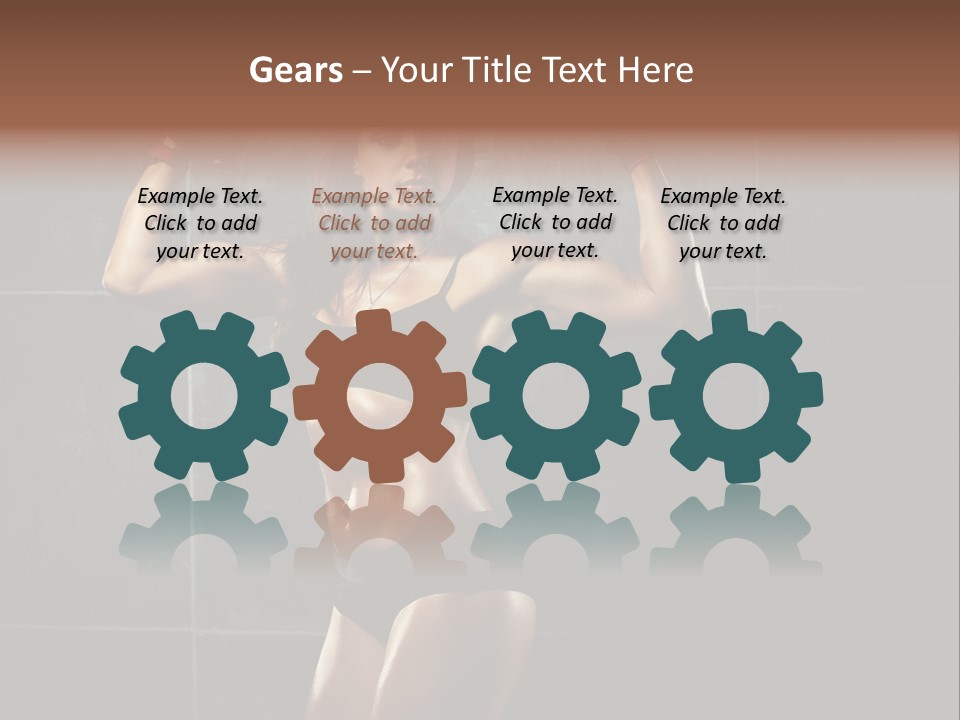 Dark Young Training PowerPoint Template