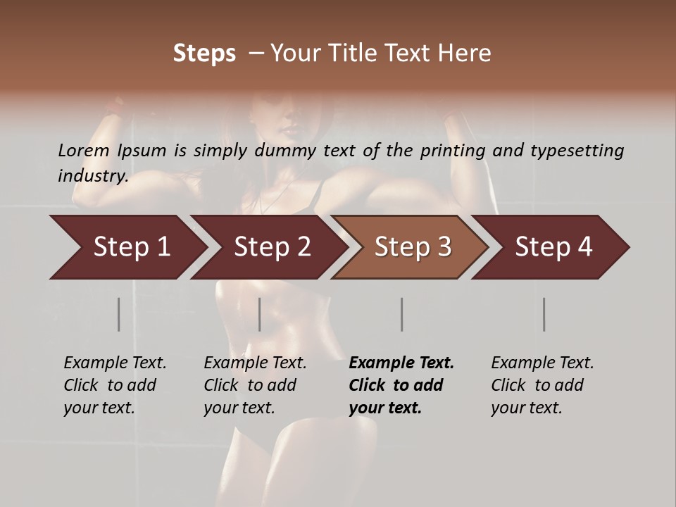 Dark Young Training PowerPoint Template