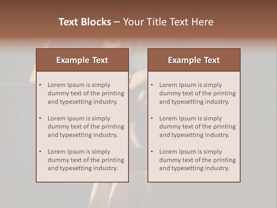 Dark Young Training PowerPoint Template