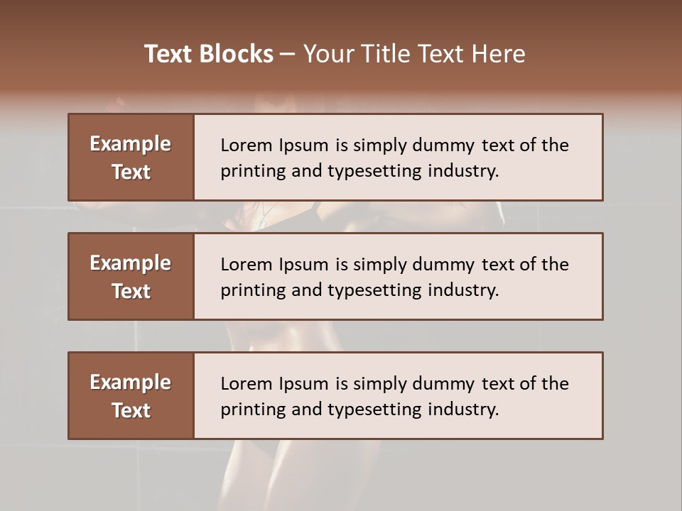 Dark Young Training PowerPoint Template