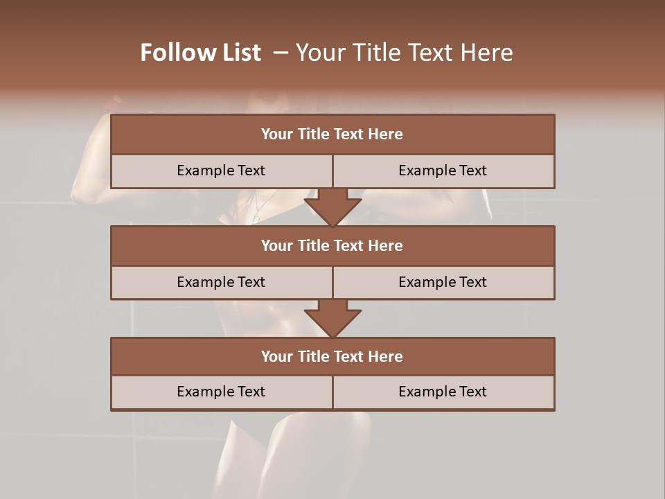 Dark Young Training PowerPoint Template