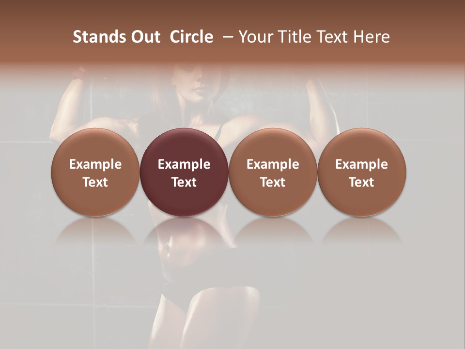 Dark Young Training PowerPoint Template