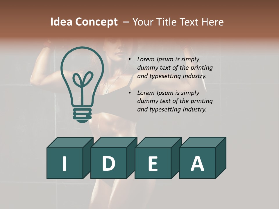 Dark Young Training PowerPoint Template