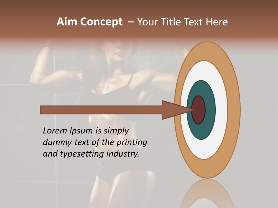 Dark Young Training PowerPoint Template