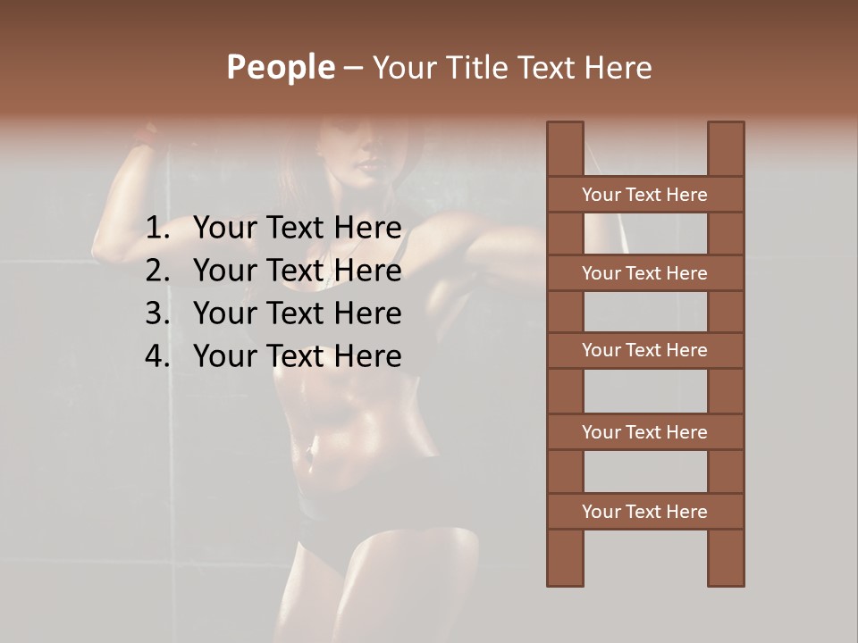 Dark Young Training PowerPoint Template
