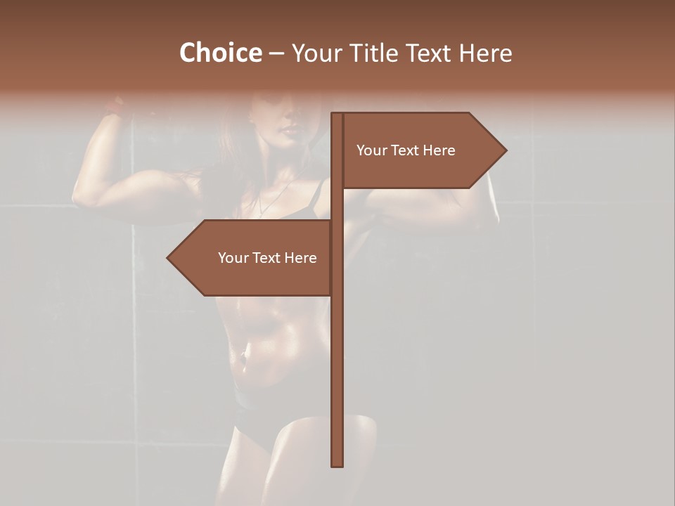 Dark Young Training PowerPoint Template