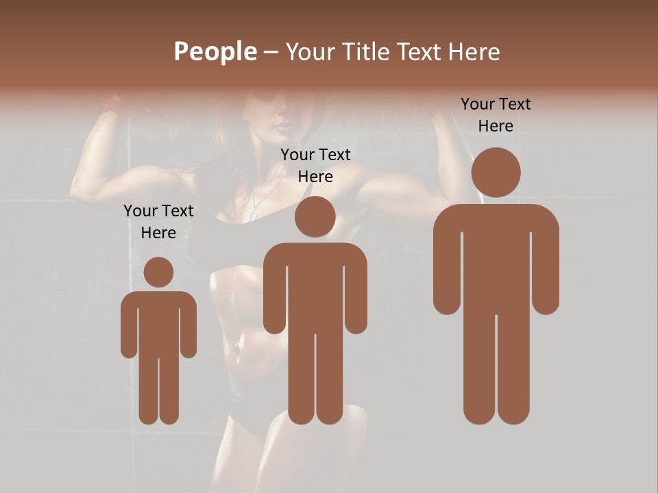 Dark Young Training PowerPoint Template