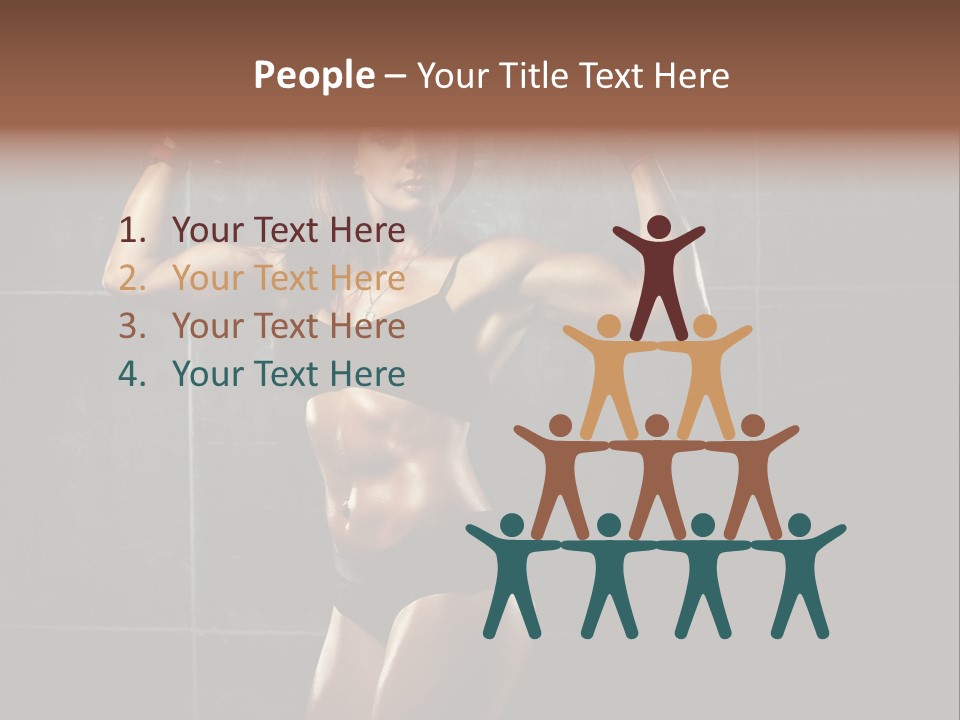 Dark Young Training PowerPoint Template