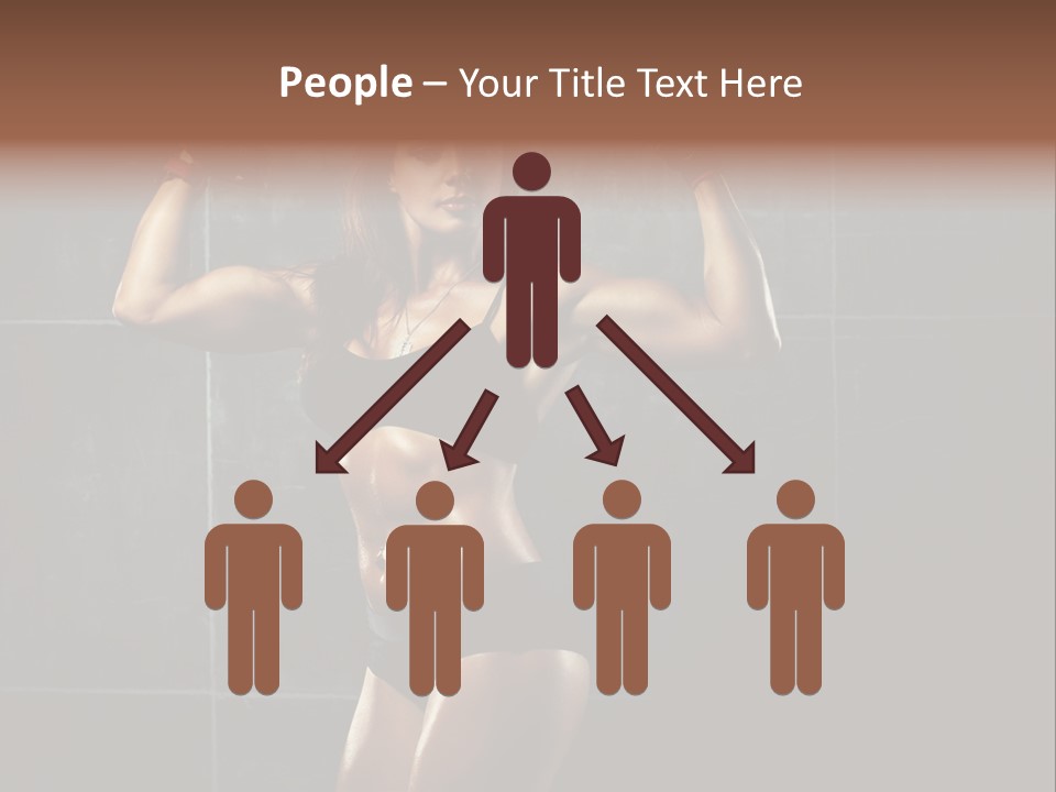 Dark Young Training PowerPoint Template