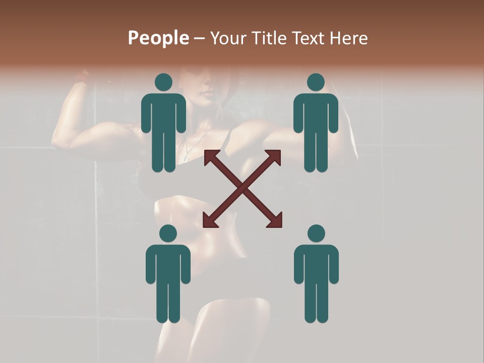 Dark Young Training PowerPoint Template