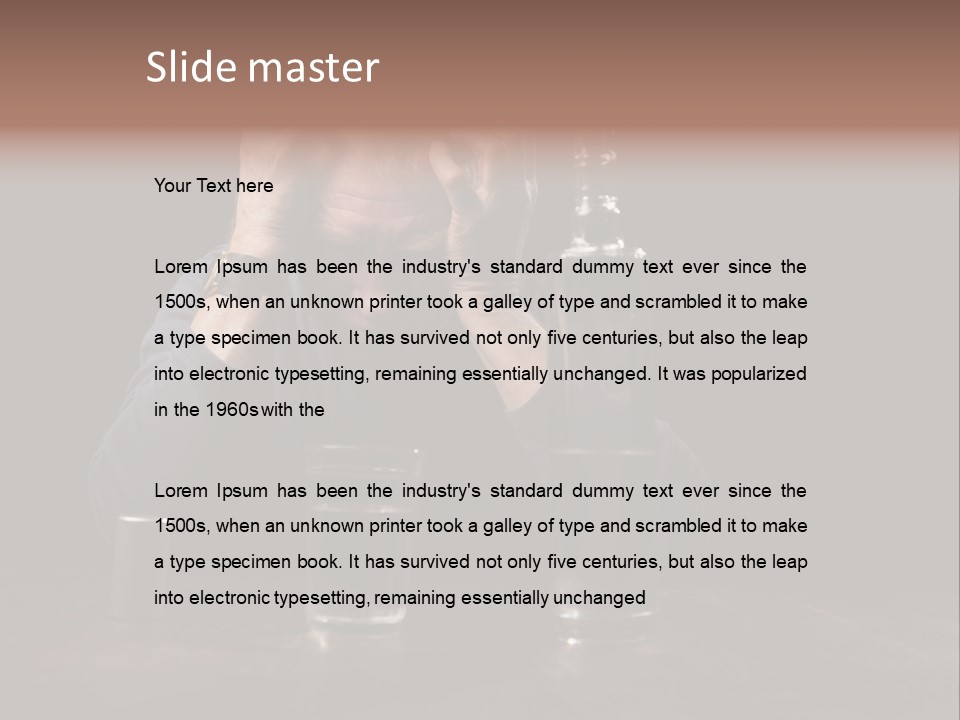 Black Poor Suicide PowerPoint Template