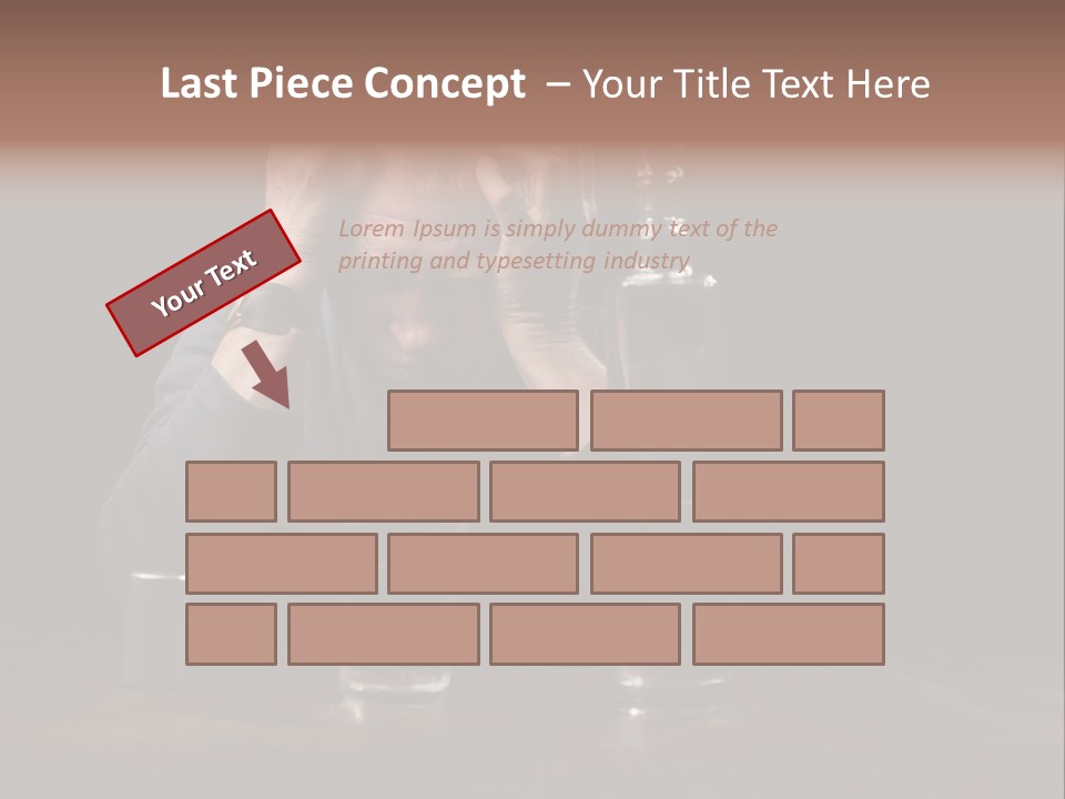 Black Poor Suicide PowerPoint Template