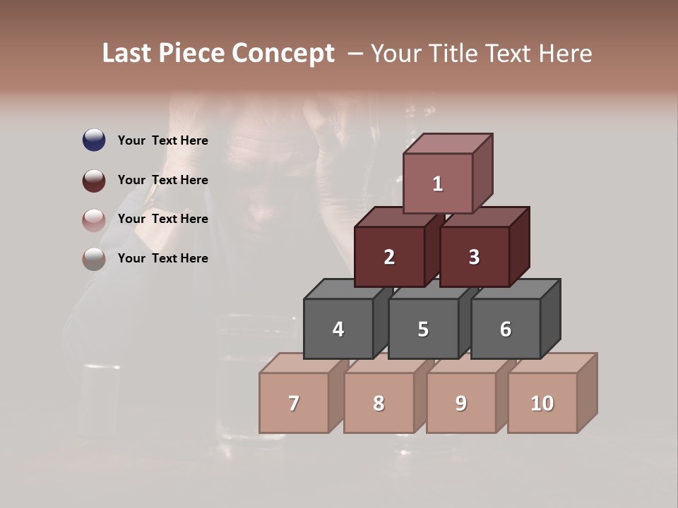 Black Poor Suicide PowerPoint Template