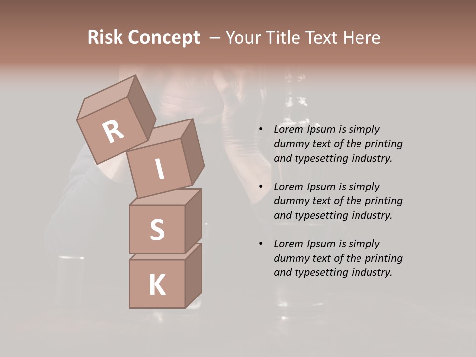 Black Poor Suicide PowerPoint Template