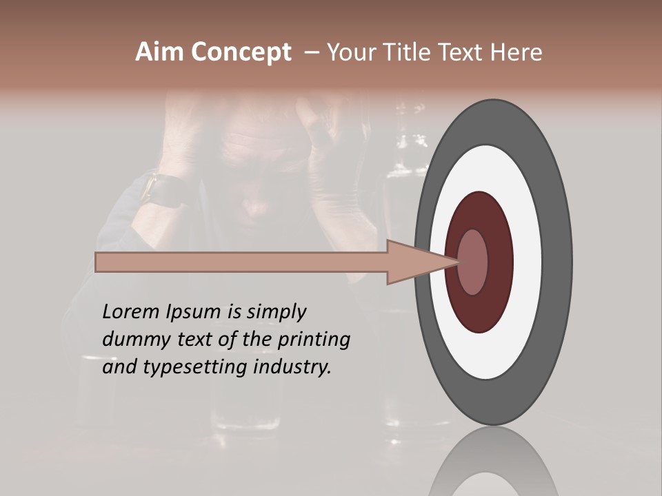 Black Poor Suicide PowerPoint Template