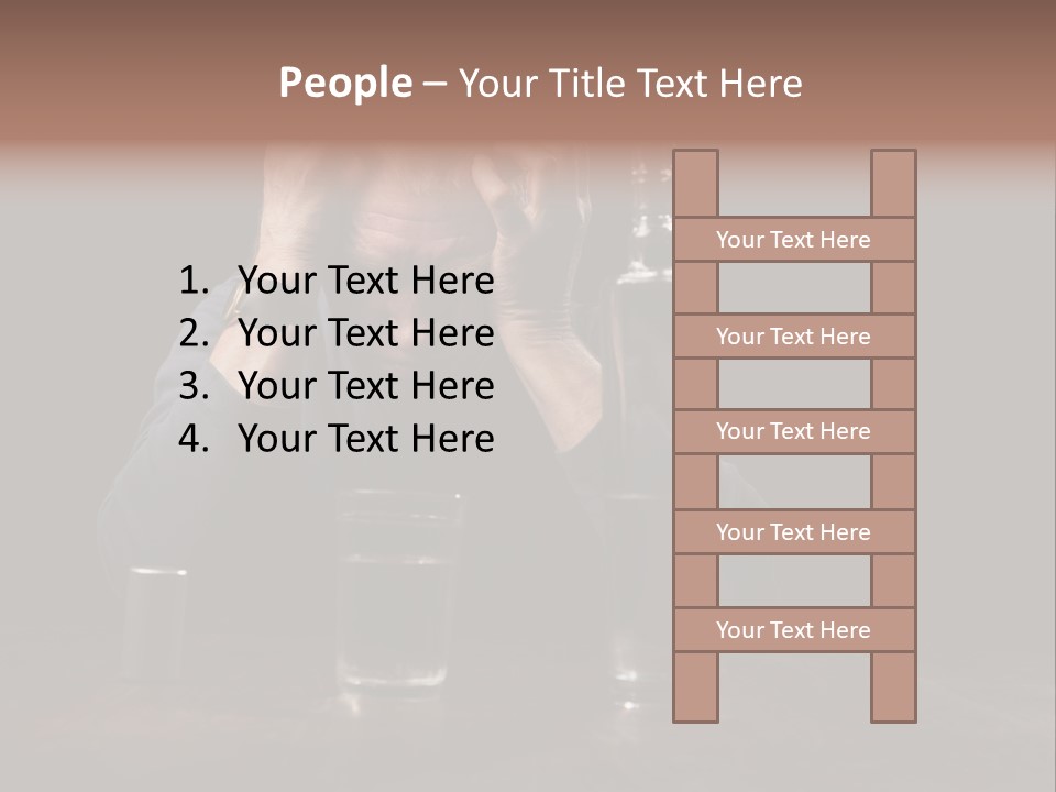 Black Poor Suicide PowerPoint Template