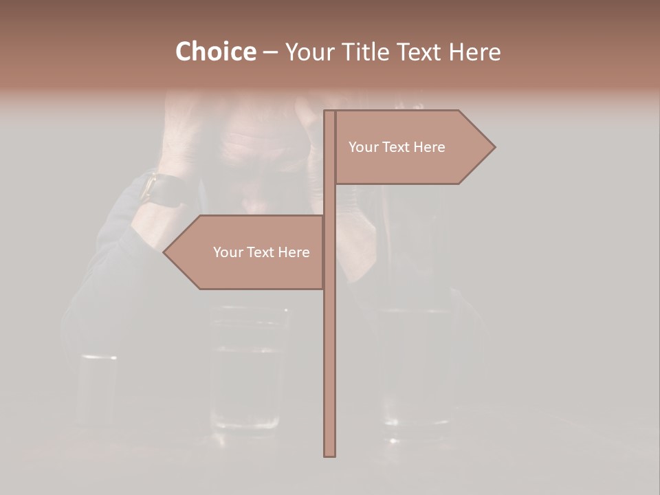 Black Poor Suicide PowerPoint Template